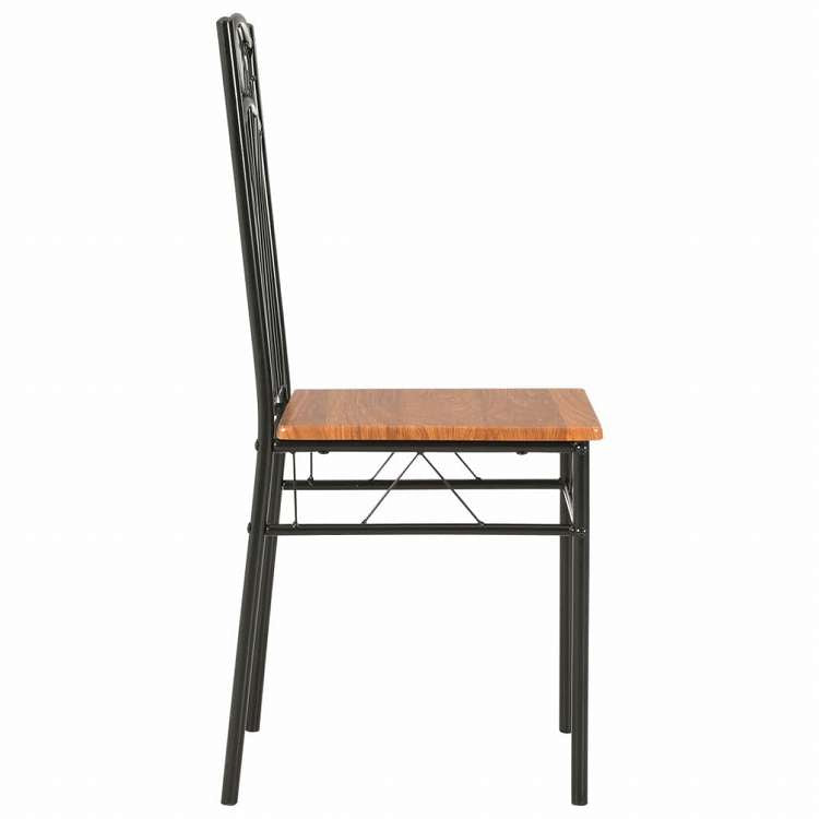 vidaXL ダイニングチェア 4点 ブラウン MDF材製家具 チェア キッチン・ダイニングルームチェア(代引不可)