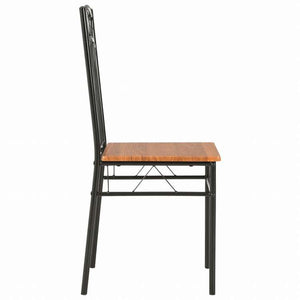 vidaXL ダイニングチェア 4点 ブラウン MDF材製家具 チェア キッチン・ダイニングルームチェア(代引不可)
