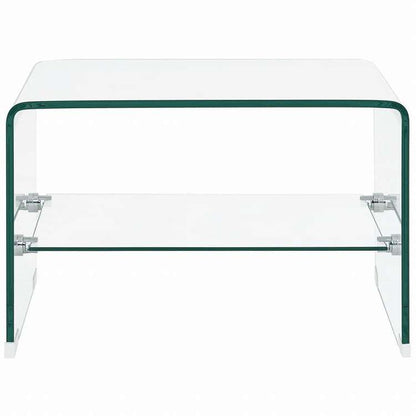vidaXL コーヒーテーブル 透明 50x45x33cm 強化ガラス製家具 テーブル アクセントテーブル コーヒーテーブル(代引不可)