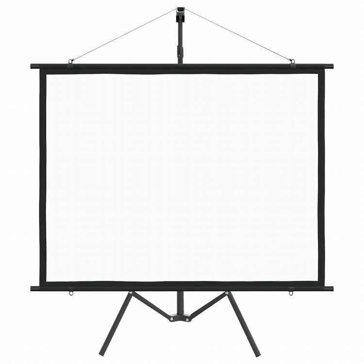 vidaXL プロジェクタースクリーン 三脚付き 60インチ 4:3電子機器 ビデオ ビデオアクセサリ プロジェクター用アクセサリー プロジェクションスクリーン(代引不可)