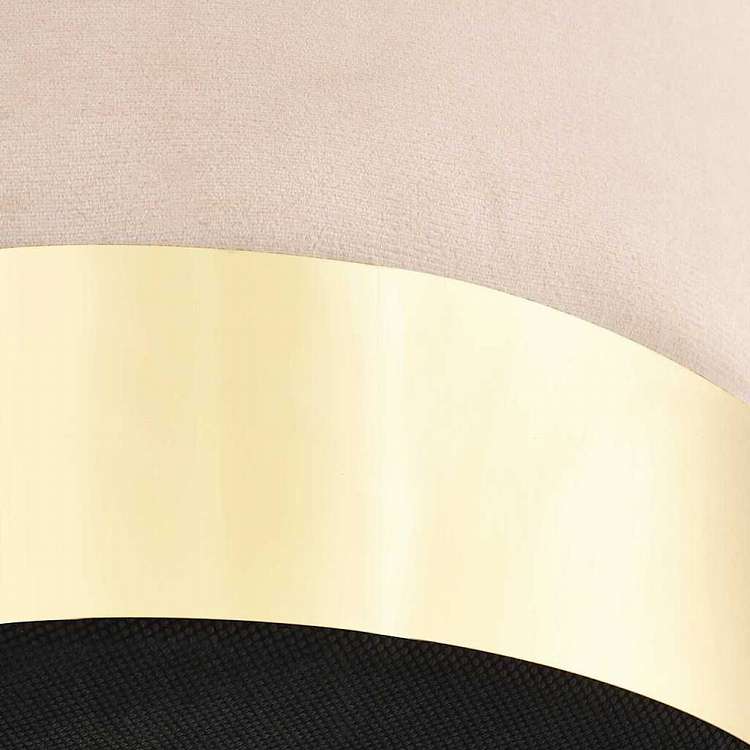 vidaXL スツール アプリコット&ゴールド ベルベッド製家具 チェア 折り畳み椅子・スツール(代引不可)