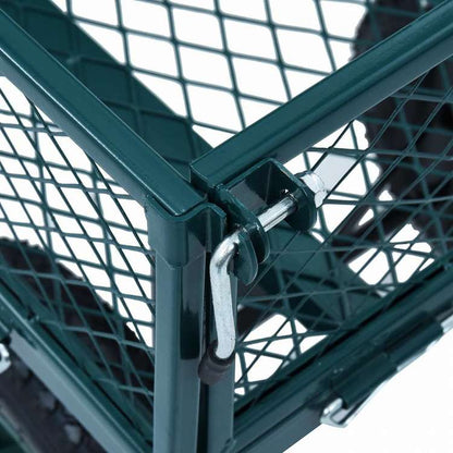 vidaXL ガーデンハンドトローリー 手押し車 グリーン 350kgハードウェア ツール ドーリー・ハンドトラック(代引不可)