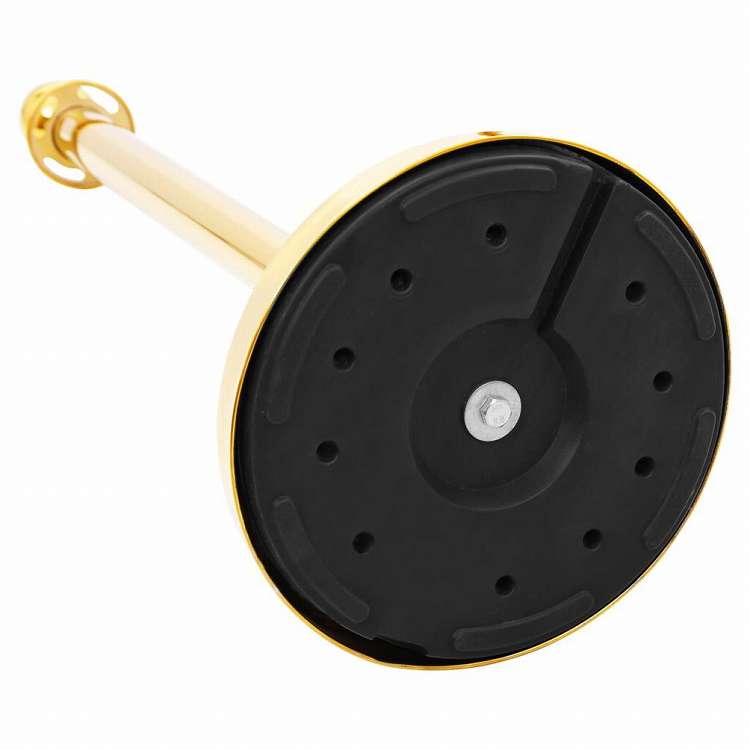 vidaXL VIPキューバリア 3個セット ステンレススチールゴールドビジネス&工業用 標識・サイン 安全警告標識(代引不可)