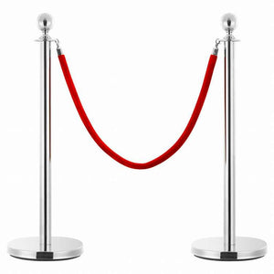 vidaXL VIP用キューバリア 3点セット ステンレススチール製 シルバービジネス&工業用 標識・サイン 安全警告標識(代引不可)