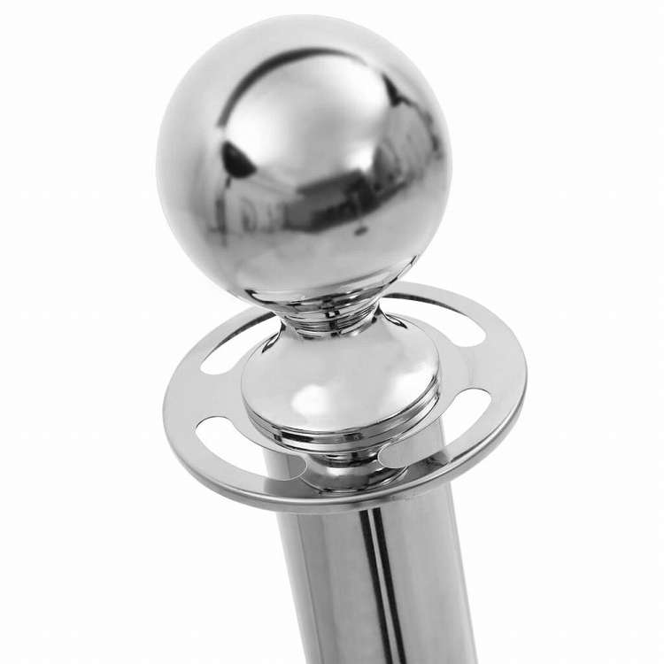 vidaXL VIP用キューバリア 3点セット ステンレススチール製 シルバービジネス&工業用 標識・サイン 安全警告標識(代引不可)