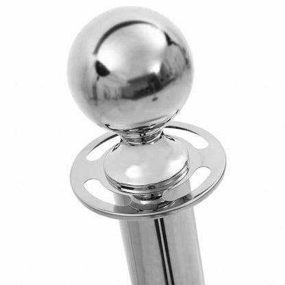 vidaXL VIP用キューバリア 3点セット ステンレススチール製 シルバービジネス&工業用 標識・サイン 安全警告標識(代引不可)