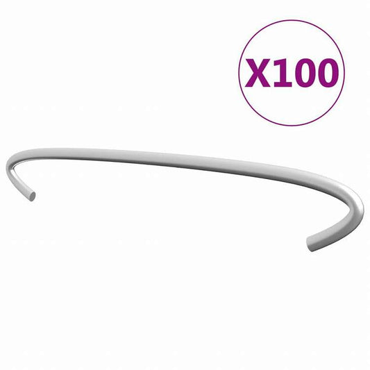 vidaXL ガビオンフック 100点セット 亜鉛メッキ鋼製 20cmハードウェア フェンス&バリア フェンス・ゲートアクセサリ(代引不可)