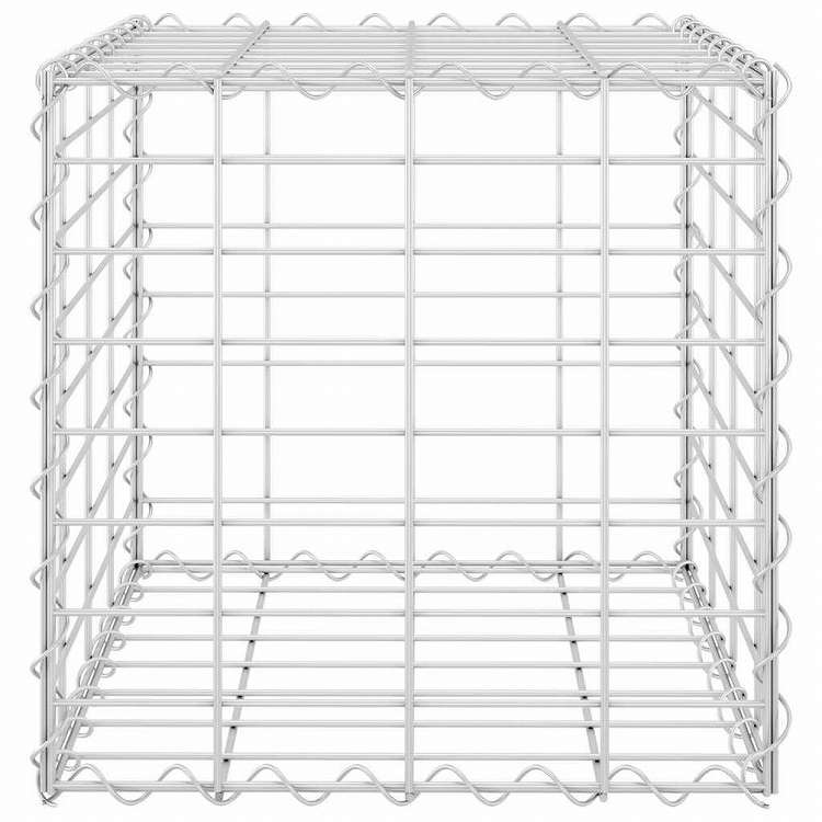 vidaXL キューブ ガビオン レイズドベッド スチール製 40x40x40cmホーム&ガーデン 芝&ガーデン ガーデニング 鉢植え・プランター(代引不可)