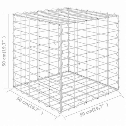 vidaXL キューブ ガビオン レイズドベッド スチール製 50x50x50cmホーム&ガーデン 芝&ガーデン ガーデニング 鉢植え・プランター(代引不可)