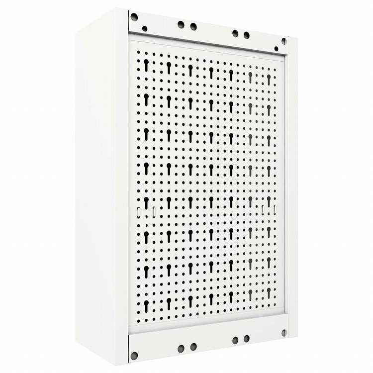 vidaXL 壁掛けツールキャビネット 工業用 金属製 グレー&ブラックハードウェア ハードウェアアクセサリ 工具収納・整理整頓 ツールキャビネット(代引不可)