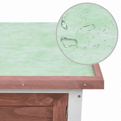 vidaXL 屋外うさぎ小屋 1層タイプ ブラウン 木製動物&ペット用品 ペット用品 小動物用品 小動物 飼育・ケージ(代引不可)