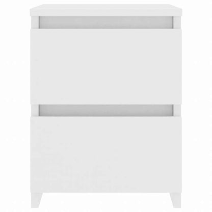 vidaXL ベッドサイドキャビネット 2個 白色 30x30x40cm パーティクルボード家具 テーブル ベッドサイドテーブル(代引不可)