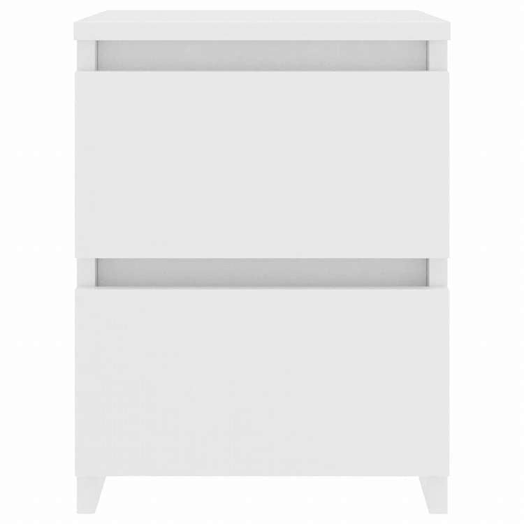 vidaXL ベッドサイドキャビネット 2個 白色 30x30x40cm パーティクルボード家具 テーブル ベッドサイドテーブル(代引不可)