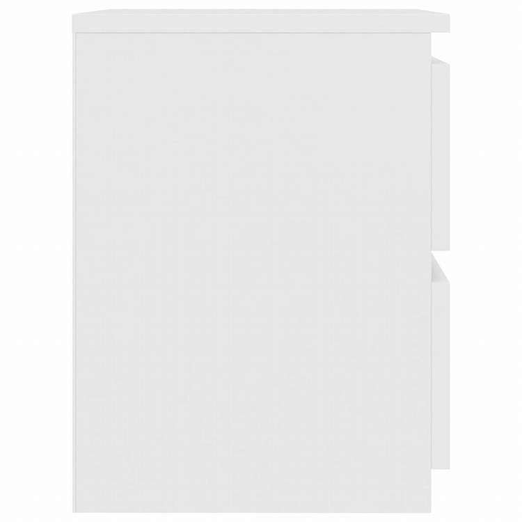 vidaXL ベッドサイドキャビネット 2個 白色 30x30x40cm パーティクルボード家具 テーブル ベッドサイドテーブル(代引不可)
