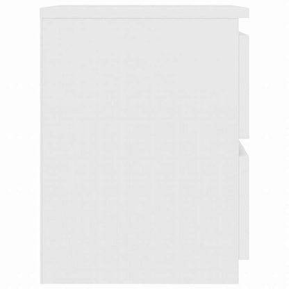 vidaXL ベッドサイドキャビネット 2個 白色 30x30x40cm パーティクルボード家具 テーブル ベッドサイドテーブル(代引不可)