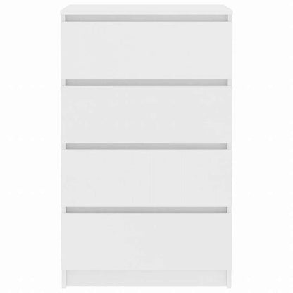 vidaXL サイドボード ホワイト 60x35x98.5cm エンジニアリングウッド家具 キャビネット&収納 サイドボード(代引不可)