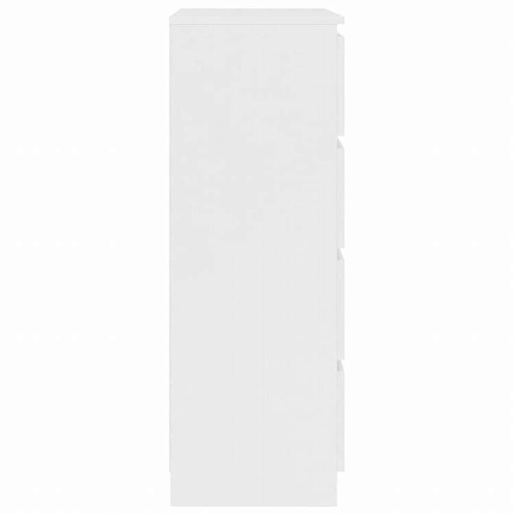 vidaXL サイドボード ホワイト 60x35x98.5cm エンジニアリングウッド家具 キャビネット&収納 サイドボード(代引不可)