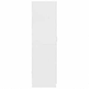 vidaXL ワードローブ ホワイト 80x52x180cm エンジニアリングウッド家具 キャビネット&収納 戸棚・ワードローブ(代引不可)