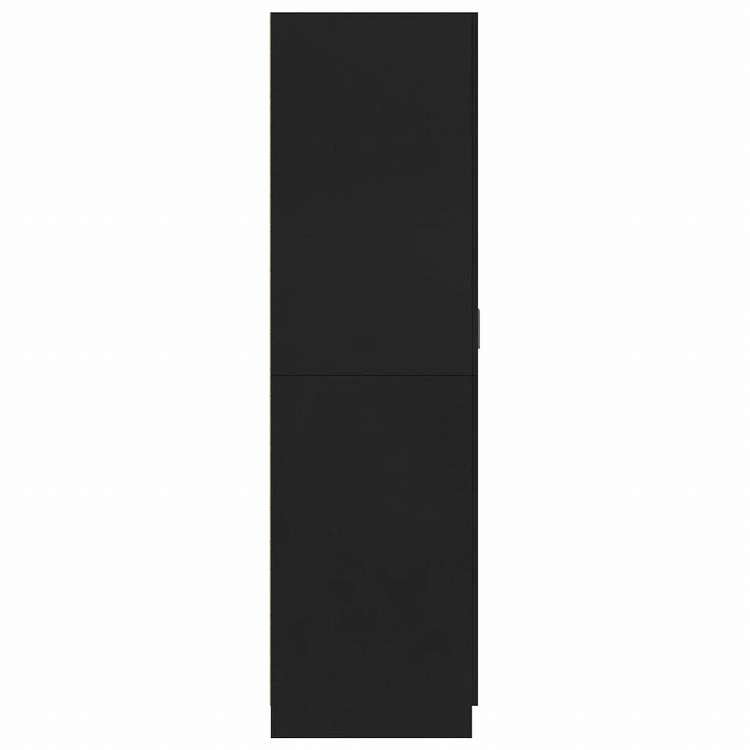vidaXL ワードローブ ブラック80x52x180cm エンジニアリングウッド家具 キャビネット&収納 戸棚・ワードローブ(代引不可)