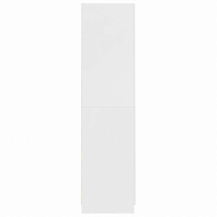 vidaXL ワードローブ ホワイト 90x52x200cm エンジニアリングウッド家具 キャビネット&収納 戸棚・ワードローブ(代引不可)
