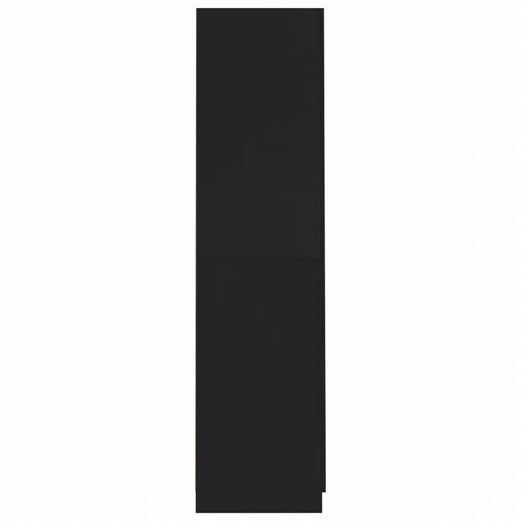 vidaXL ワードローブ ブラック90x52x200cm エンジニアリングウッド家具 キャビネット&収納 戸棚・ワードローブ(代引不可)