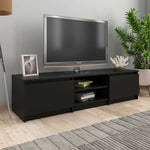 vidaXL TVキャビネット ブラック140x40x35.5cm エンジニアリングウッド家具 AVラック・テレビ台(代引不可)