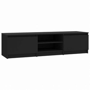 vidaXL TVキャビネット ブラック140x40x35.5cm エンジニアリングウッド家具 AVラック・テレビ台(代引不可)