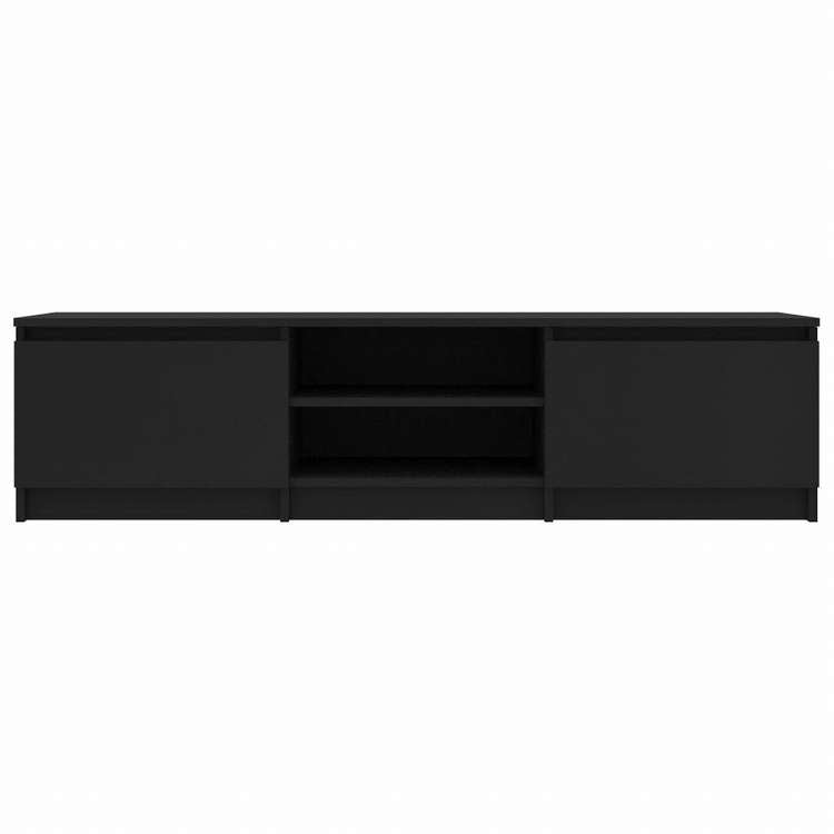 vidaXL TVキャビネット ブラック140x40x35.5cm エンジニアリングウッド家具 AVラック・テレビ台(代引不可)