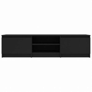 vidaXL TVキャビネット ブラック140x40x35.5cm エンジニアリングウッド家具 AVラック・テレビ台(代引不可)