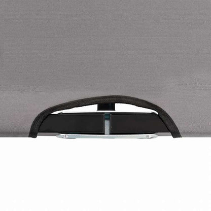 vidaXL 折りたたみサンラウンジャー 2人用 グレー スチール製家具 アウトドア家具 屋外椅子 サンラウンジャー(代引不可)