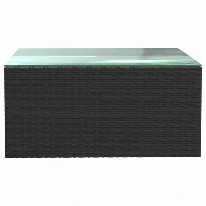 vidaXL ガーデンラウンジ5点セット クッション付き ポリラタン製 ブラック家具 アウトドア家具 屋外椅子 屋外用組み合わせソファセット(代引不可)