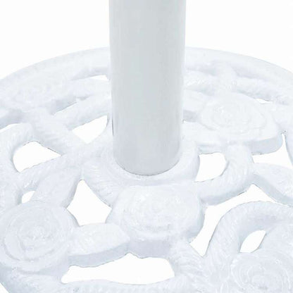 vidaXL パラソルベース 鋳鉄製 9 kg 40 cm ホワイトホーム&ガーデン 芝&ガーデン アウトドアリビング アウトドアアンブレラ&パラソルアクセサリー 屋外用アンブレラ土台(代引不可)