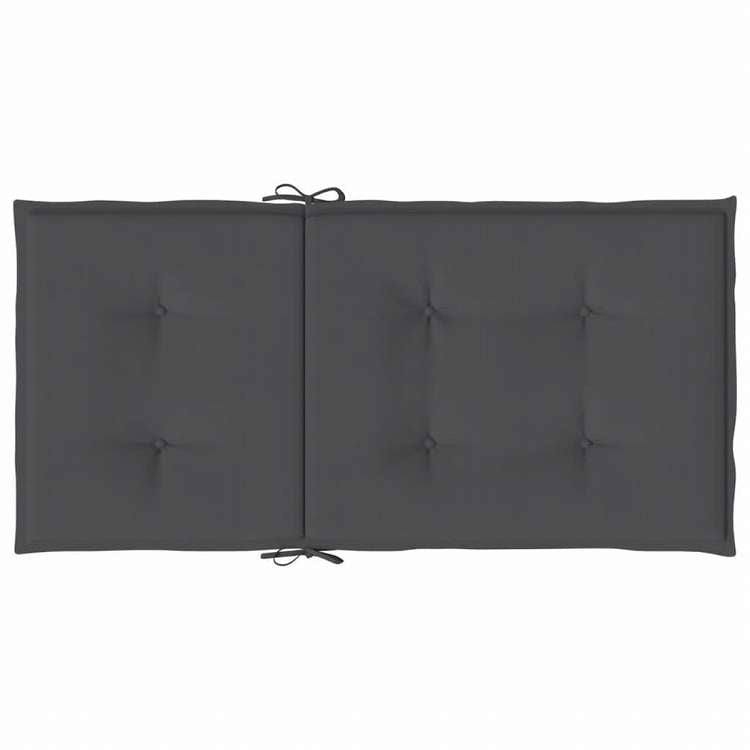 vidaXL ガーデン ローバックチェアクッション 4点 アントラシート オックスフォードファブリックホーム&ガーデン デコレーション チェア・ソファクッション(代引不可)