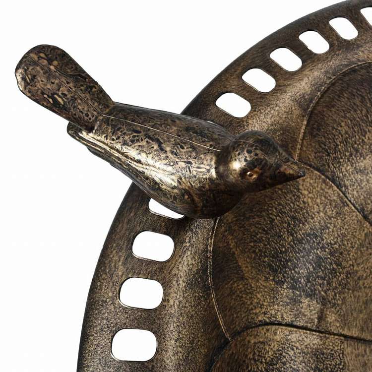 vidaXL ガーデンバードバス ブロンズ プラスチック製ホーム&ガーデン デコレーション バードバス(代引不可)