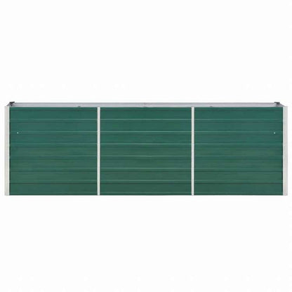 vidaXL ガーデンレイズドベッド 240x40x77cm 亜鉛メッキ鋼製 グリーンホーム&ガーデン 芝&ガーデン ガーデニング 鉢植え・プランター(代引不可)