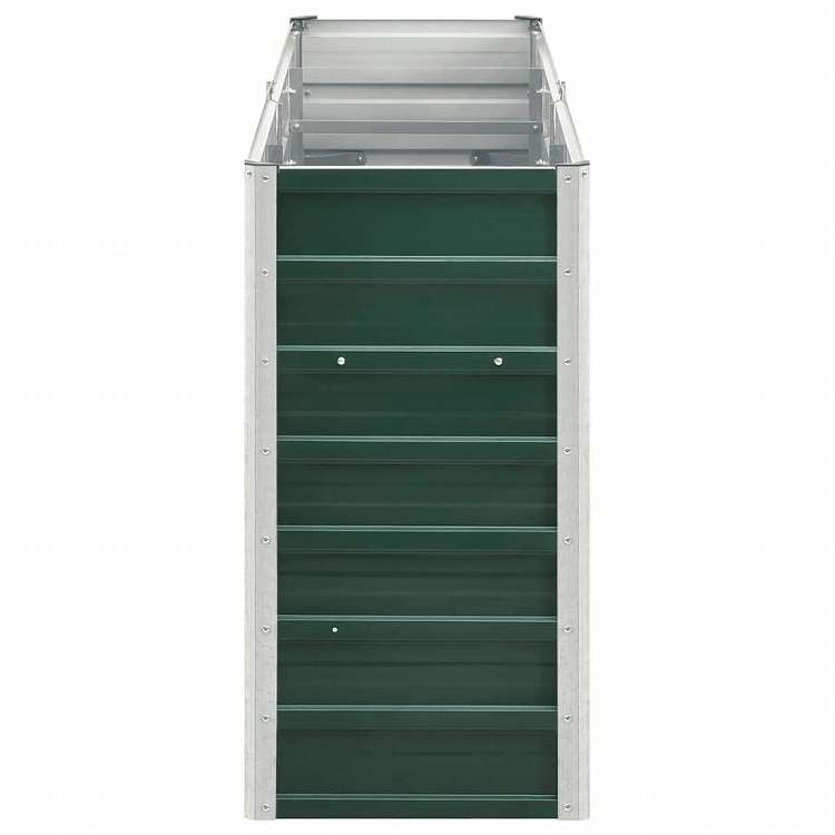 vidaXL ガーデンレイズドベッド 240x40x77cm 亜鉛メッキ鋼製 グリーンホーム&ガーデン 芝&ガーデン ガーデニング 鉢植え・プランター(代引不可)