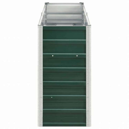 vidaXL ガーデンレイズドベッド 240x40x77cm 亜鉛メッキ鋼製 グリーンホーム&ガーデン 芝&ガーデン ガーデニング 鉢植え・プランター(代引不可)