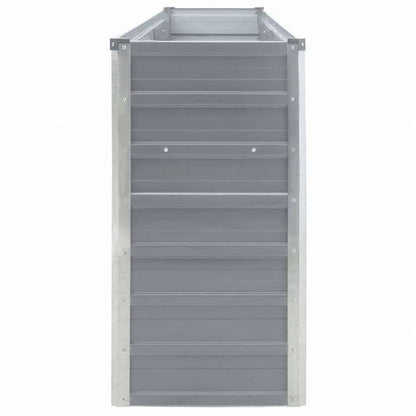 vidaXL ガーデンレイズドベッド 320x40x77cm 亜鉛メッキ鋼製 グレーホーム&ガーデン 芝&ガーデン ガーデニング 鉢植え・プランター(代引不可)