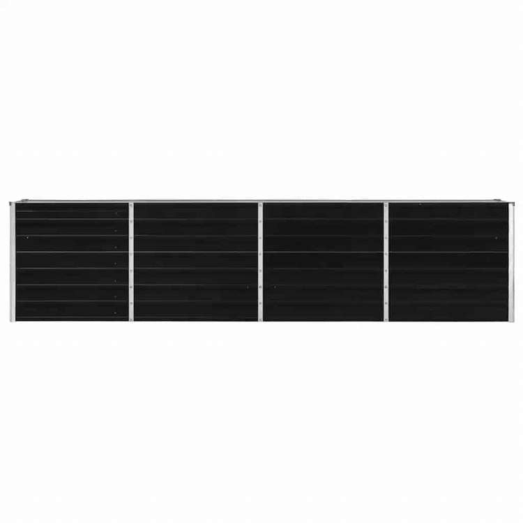 vidaXL ガーデンレイズドベッド 320x40x77cm 亜鉛メッキ鋼製 アントラシートホーム&ガーデン 芝&ガーデン ガーデニング 鉢植え・プランター(代引不可)