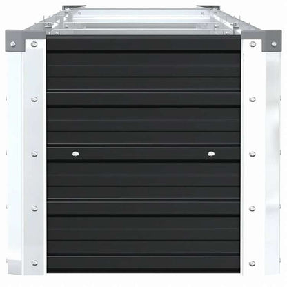 vidaXL ガーデンレイズドベッド 320x40x45 cm 亜鉛メッキスチール アントラシートホーム&ガーデン 芝&ガーデン ガーデニング 鉢植え・プランター(代引不可)