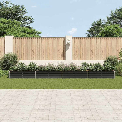 vidaXL ガーデンレイズドベッド 600x80x45cm 亜鉛メッキ鋼製 アントラシートホーム&ガーデン 芝&ガーデン ガーデニング 鉢植え・プランター(代引不可)