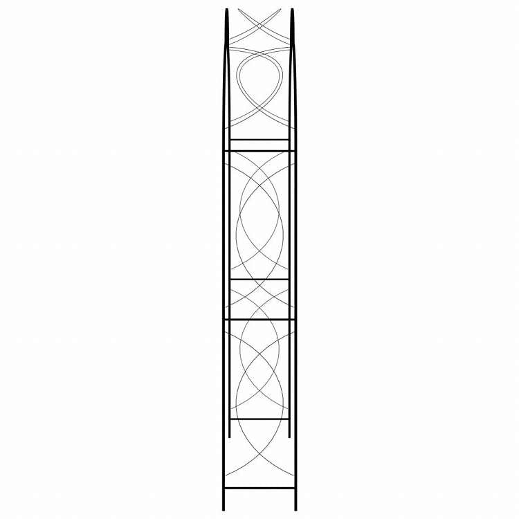 vidaXL ガーデンアーチ 150x34x240cm アイアン製 ブラックホーム&ガーデン 芝&ガーデン アウトドアリビング アウトドアストラクチャー ガーデンアーチ・トレリス・アーバー・ぺルゴラ(代引不可)