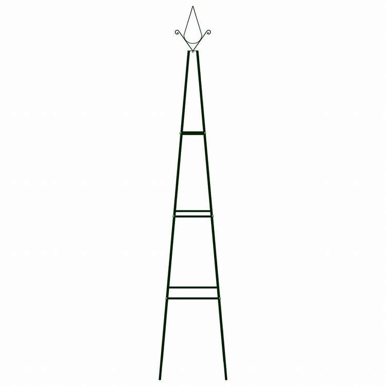 vidaXL つる性植物用 園芸ラック 2点 ダークグリーン 35x35x195cm 鉄製ホーム&ガーデン 芝&ガーデン アウトドアリビング アウトドアストラクチャー ガーデンアーチ・トレリス・アーバー・ぺルゴラ(代引不可)