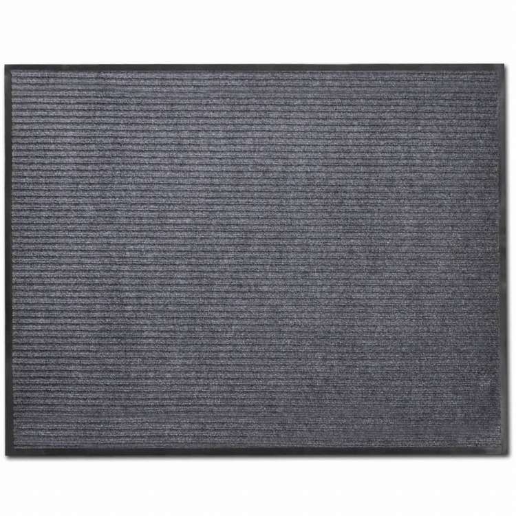 vidaXL PVCドアマット2点セット グレー 90x60 cmホーム&ガーデン デコレーション ドアマット(代引不可)