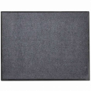 vidaXL PVCドアマット2点セット グレー 90x60 cmホーム&ガーデン デコレーション ドアマット(代引不可)