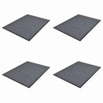 vidaXL PVCドアマット4点セット グレー 90x60cmホーム&ガーデン デコレーション ドアマット(代引不可)