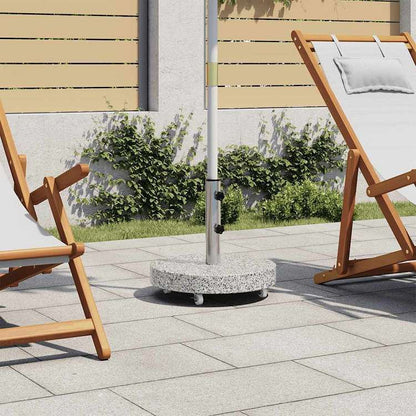 vidaXL パラソルベース 花こう岩 丸型 30kg グレーホーム&ガーデン 芝&ガーデン アウトドアリビング アウトドアアンブレラ&パラソルアクセサリー 屋外用アンブレラ土台(代引不可)