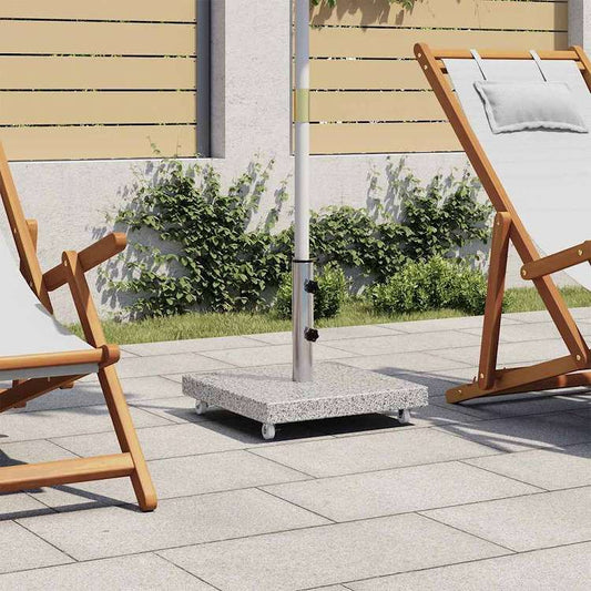 vidaXL パラソルベース 花こう岩 角型 30kg グレーホーム&ガーデン 芝&ガーデン アウトドアリビング アウトドアアンブレラ&パラソルアクセサリー 屋外用アンブレラ土台(代引不可)