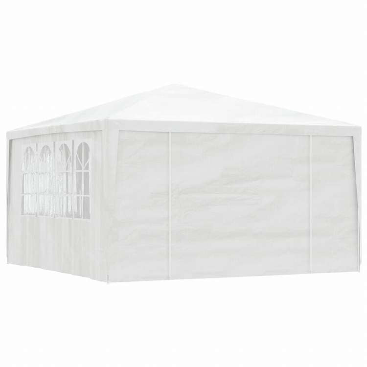 vidaXL プロ仕様 パーティーテント 側壁付き 4x4m ホワイト 90g/m2ホーム&ガーデン 芝&ガーデン アウトドアリビング アウトドアストラクチャー キャノピー・ガゼボ(代引不可)
