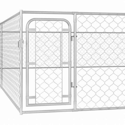 vidaXL 屋外用犬小屋 亜鉛メッキ鋼製 6x6x1m動物&ペット用品 ペット用品 犬用品 犬小屋・ドッグラン(代引不可)